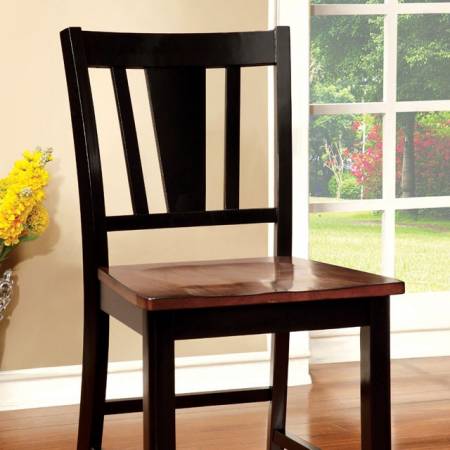 DOVER II COUNTER HT. CHAIR BLACK & CHERRY